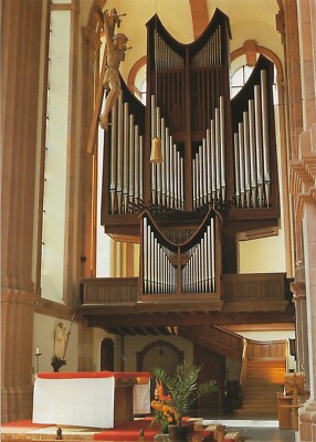 71/548 AK ABTEI HIMMEROD SÜDEIFEL ORGEL UND HOCHALTAR