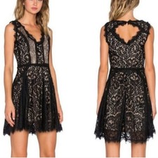 Heartloom Size XS Sienna Lace Eyelash Mini Dress Whimsigoth Fairy Moody
