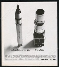 1966 Hasselblad 500c camera  rocket model photo vintage print ad