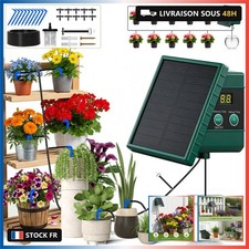 Onherm Arrosage Automatique Solaire, Arrosage Goutte a Goutte Solaire Kit avec T