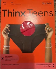 Thinx Teens Period Underwear XL 15-16 Lot Of 4 Pairs - Hot Pink