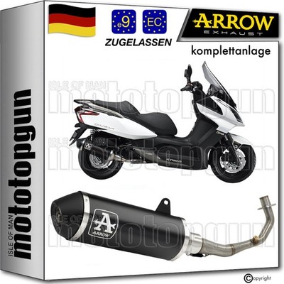 ARROW KOMPLETTANLAGE OP URBAN SCHWARZ KYMCO DOWNTOWN 125 I 2013 13 2014 14