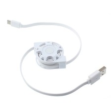 USB Cable Retractable Type-C Charger Power Cord USB-C Wire for SmartPhones