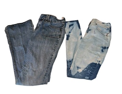 YMI Women's Size 9 Blue Custom Bleached Jeans 29x29 Wannabettabutt Set Of TWO