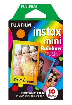 Fujifilm Fuji Instax Film Mini Rainbow 10 Blatt, glänzend (16276405)