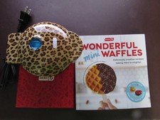 DASH Mini Waffle Maker - Leopard Print Design...
