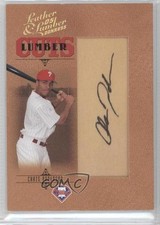 2005 Donruss Leather & Lumber Cuts 178/256 Chris Roberson #LC-155 Auto 0b2