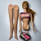 VTG ‘68 Barbie Talking Stacey Copper Penny Hair & Swimsuit *Mute, See Des