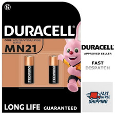 Duracell MN21 A23 12V K23A LRV08 Batteries Alkaline L1028 2 Pack V23GA Doorbell
