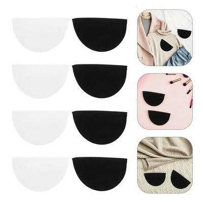 6 Pairs Women's Clothing Shoulder Pads Replacement Set Half Moon