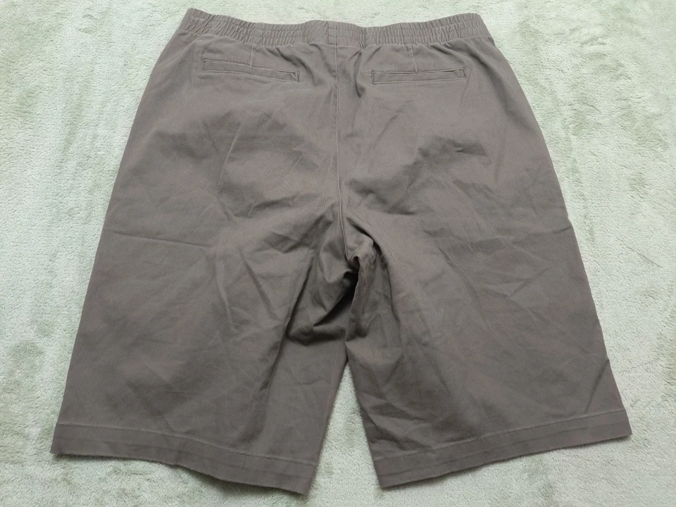 Pantalones Cortos Lands End Mujer Talla 14 Algodón/Spandex Bolsillo Ajustable Verde Oliva Foto 2 de 4