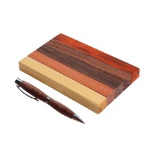 Exotic Pen Blanks - Wenge Bubinga Padauk Boxwood Brown 5Pcs - 3/4 x 3/4 x 5 In