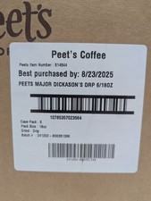 Peet's Coffee Dark Roast Major Dickason's Blend Ground Coffee (6 18oz Bags)