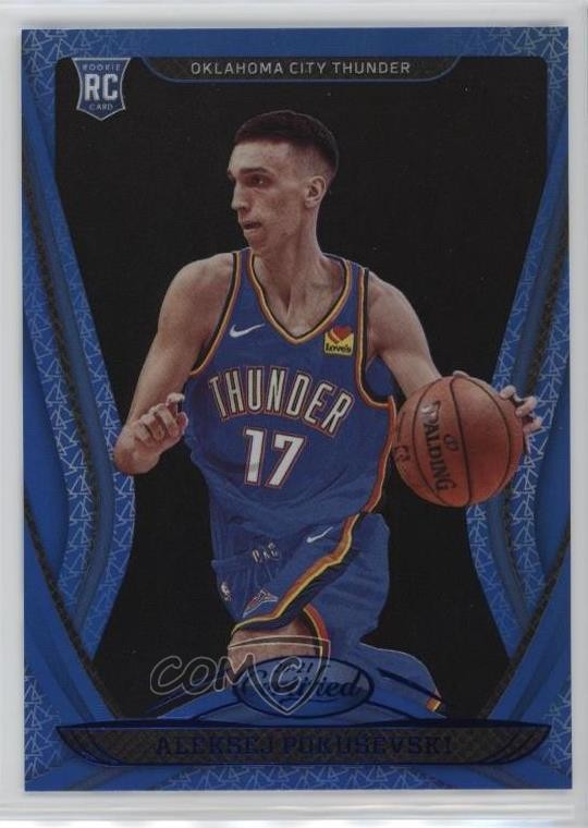 2020-21 Certified Mirror Blue Aleksej Pokusevski #184 Rookie RC 1fb7