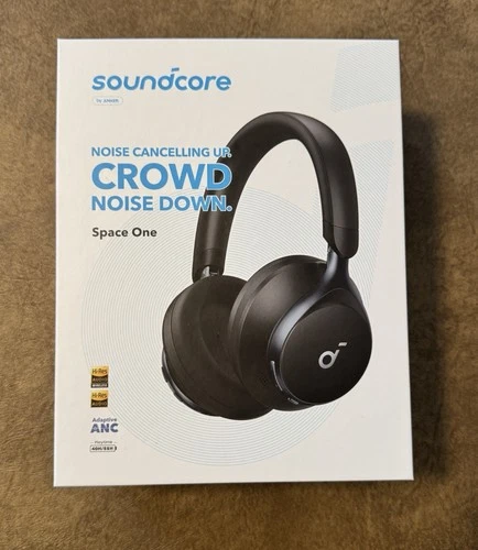 soundcore Space One Wireless Over-Ear Headphones - Jet Black - product listing photo