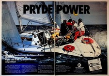 Pubblicità rivista vintage Neil Pryde Sails anni 80 PRYDE POWER stampa vela yachting