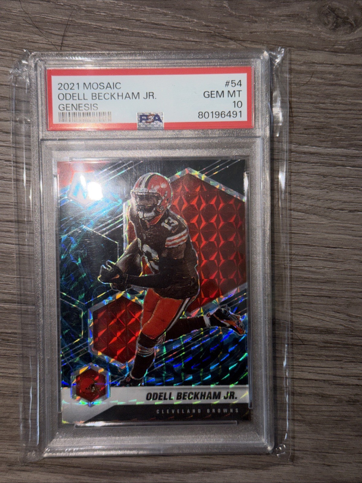 2021 Panini Mosaic Odell Beckham Jr. #54 Genesis PSA 10 CASE HIT SSP LSU RARE