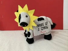 2017 Chick Fil A Cow Wake Up 2 Chikin Sunshine Sign Plush Stuffed Animal Toy 7"