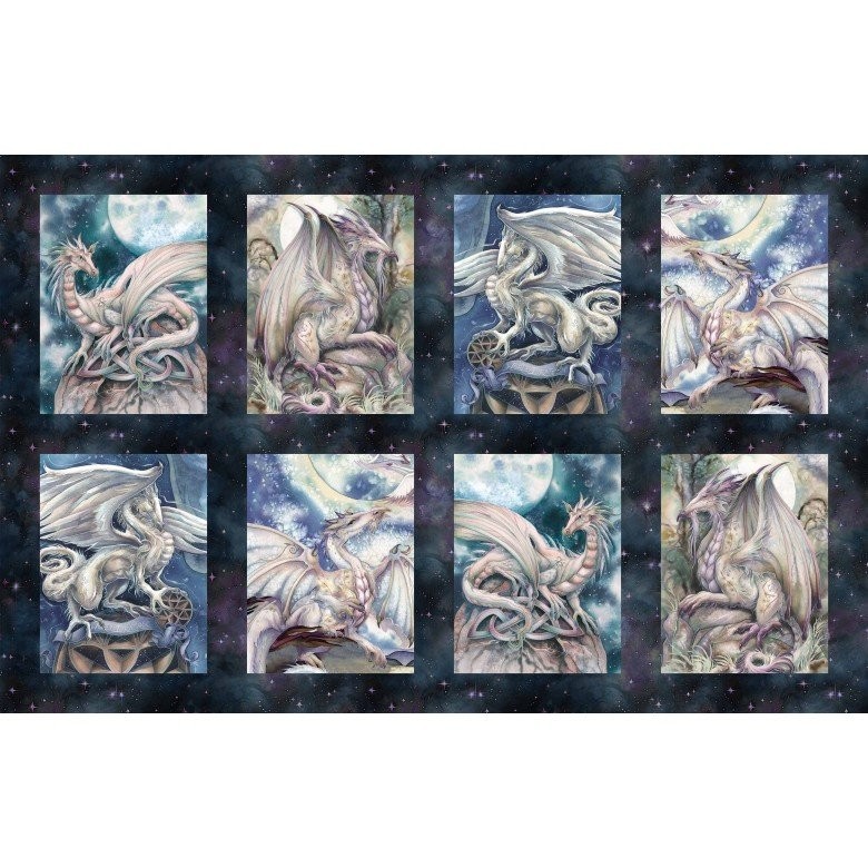 Michael Miller Mystic Dragon DDC12587 Midnight Ride Your Dreams 24 ...