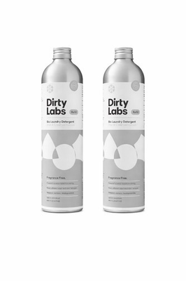 #ad 2 Pack 80 Loads Dirty Labs Fragrence Free Bio Liquid Laundry Detergent 21.6oz $29.60