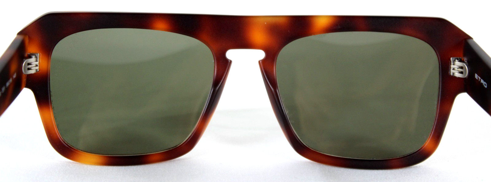 ETRO Matte Brown Tortoise Shell Frame Square Sung… - image 7