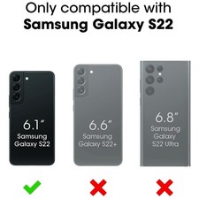 Black Galaxy S22 Battery Case - 10000mAh Long-Lasting Power