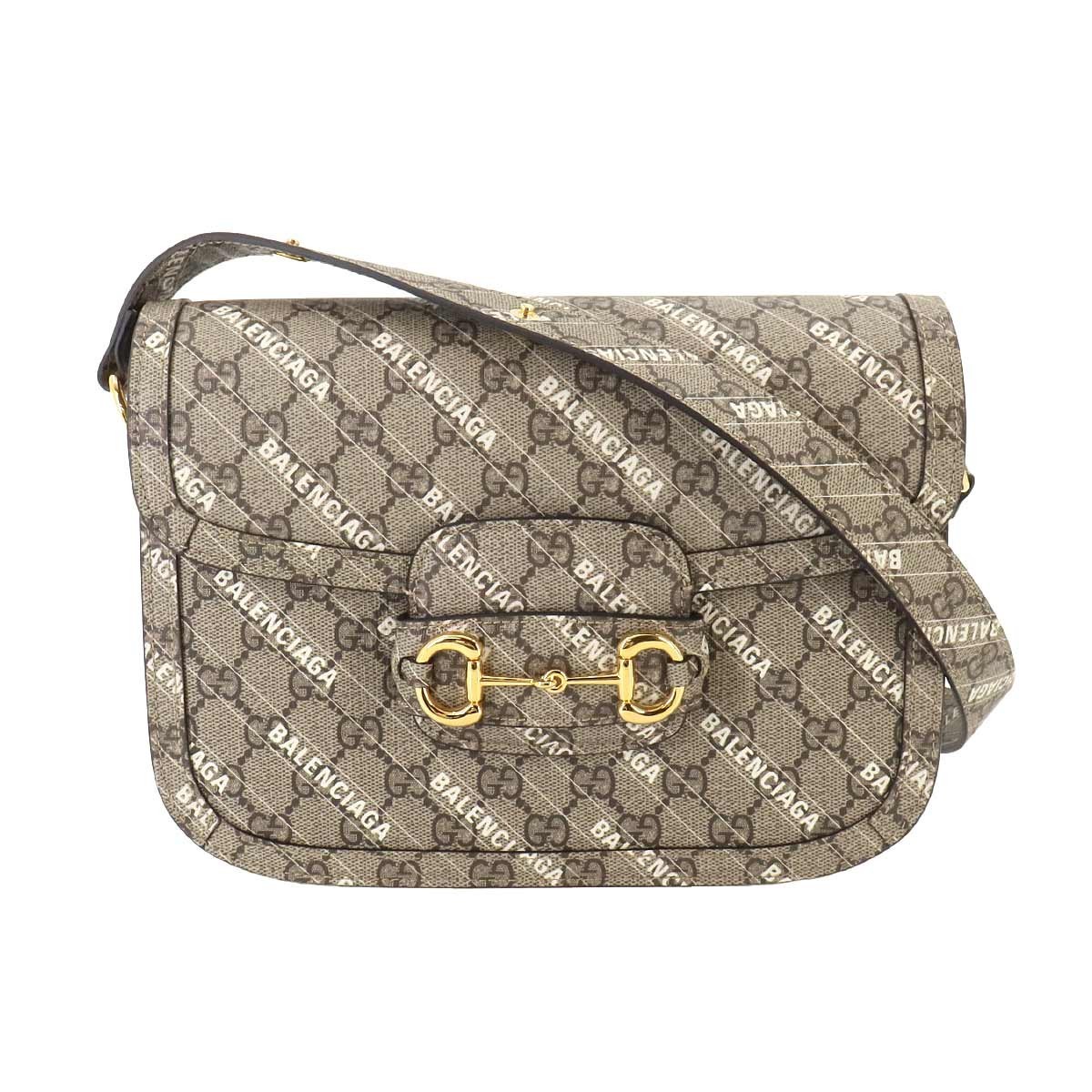 GUCCI BALENCIAGA Hacker Horsebit 1955 Shoulder Bag GG Supreme 602204 90238500
