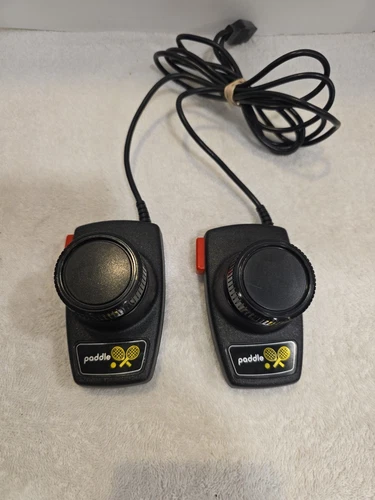 Atari 2600 Paddle Controllers Original Vintage Pong Tennis Joysticks Tested