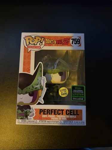 Funko Pop! Dragon Ball Z Perfect Cell #759 Glow in the Dark Limited Edition Exc…