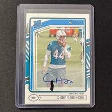 🚛GN 2024 PANINI DONRUSS FOOTBALL RATED ROOKIE AUTO /199 RC CHOP ROBINSON