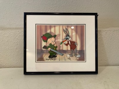 S/O Warner Bros. GROUCHO BUGS Ltd Cel Bugs Bunny Elmer Fudd Animation 151/500