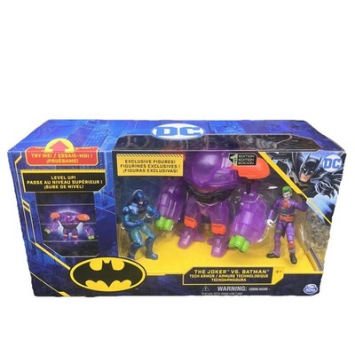 DC Toys The Joker Vs Batman 10cm Action Figur Set Tech Armor 1st Edition