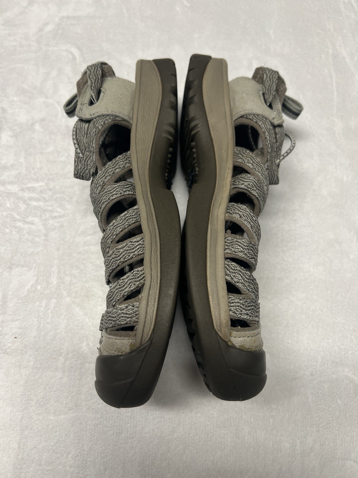 Keen sandalo donna Whisper marrone tortora punta chiusa impermeabile trekking taglia 8 5