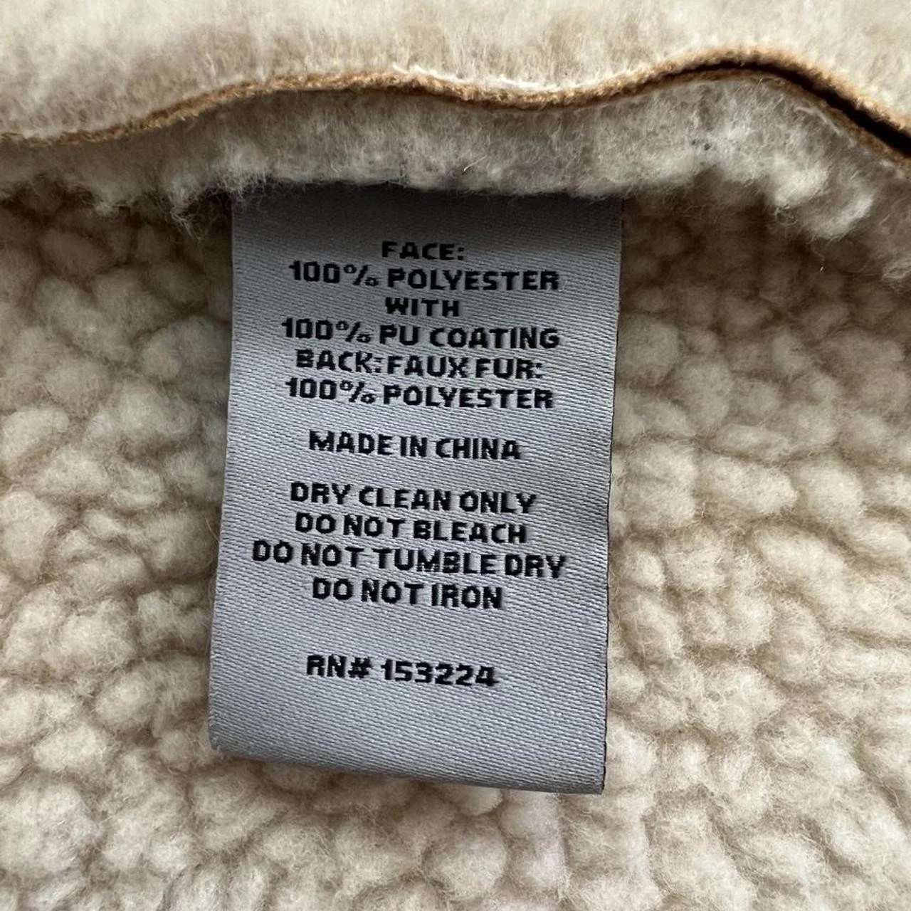 Rainforest beige faux-suede and sherpa-lined hooded jacket - product detail image 6