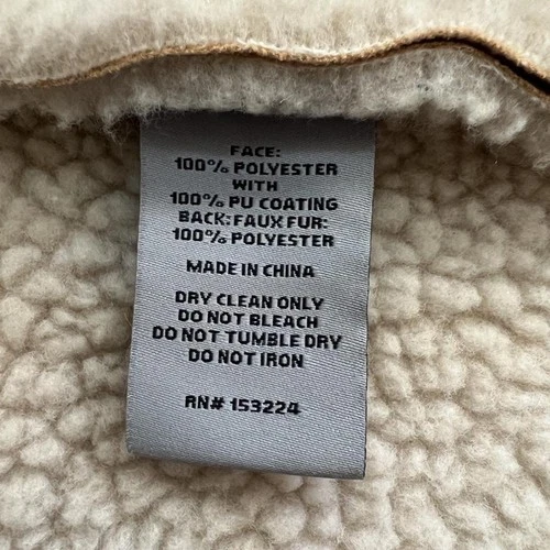 Rainforest beige faux-suede and sherpa-lined hooded jacket image 6