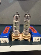 Matched Pair Tungsram 6GW8 ECL86 Grey Plate Vacuum Tube 539C Tested NOS NIB 🅾️
