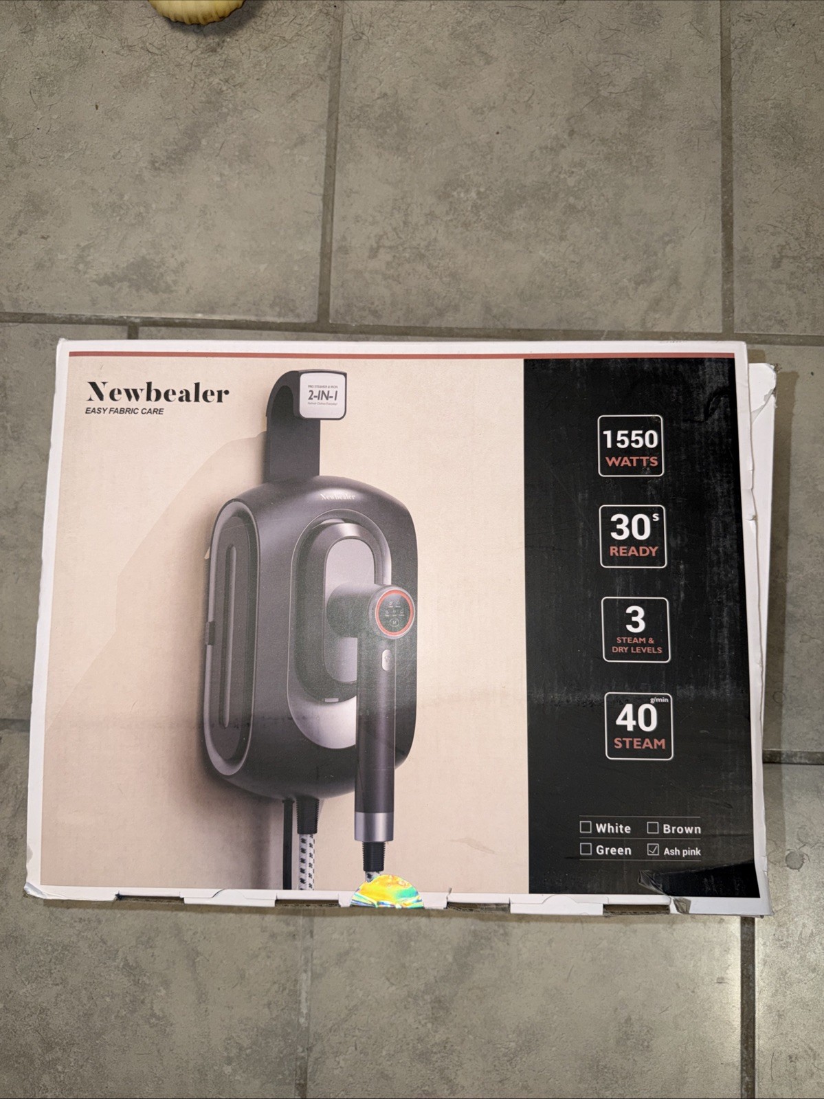 Newbealer 2In1 Pro Steam Station Iron, 1550W Turbocharged St