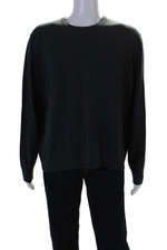 Gap Mens Wool Knit Round Neck Long Sleeve Pullover Sweater Gray Size XXL