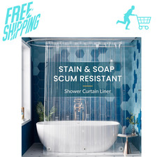 Titanker Extra Long Shower Curtain Liner 72 x 84 Clear Plastic Shower Liner PEVA