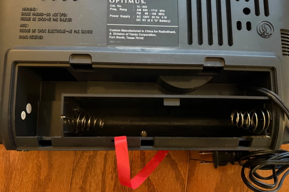 Optimus Radio 12-603A RC AM/FM Receptor de Rango Extendido Portátil Alto Rendimiento Foto 4 de 4