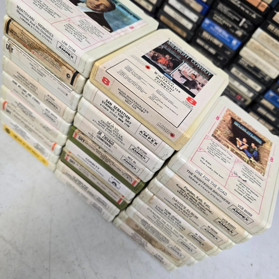 Lot of 26 Scarce Early Ampex Carts Rock Pop Pop vtg 8 Track Tape Cartridge #17 - Image 3 of 4