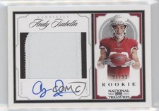 2019 National Treasures Crossover Rookie 91/99 Andy Isabella Patch Auto s3g