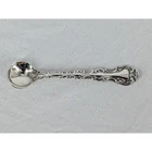 Gorham Strasbourg Sterling Silver Salt Spoon 2.8" Silver Ornate Fancy Flatware