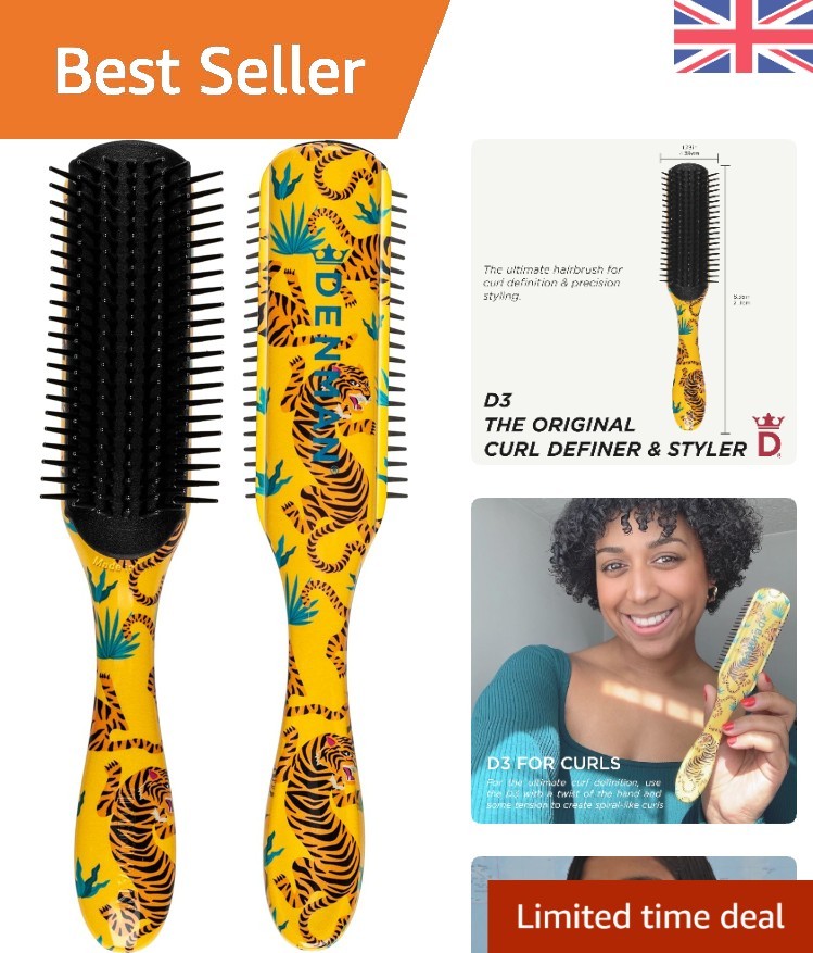 Professional Detangling and Curl Defining Brush for Women & Men - D3