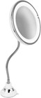 Vanity Mirror with Lights, 10x Magnification for Makeup | 15"L x 7"W, Silver 