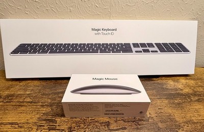 Apple Magic Keyboard Touch ID Numeric Keypad A3119 + Magic Mouse A3204 Open Box