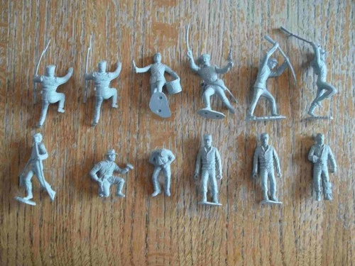 1961 MARX Giant blue and Gray Playset 12 (of 16) Centennial Rebels NM