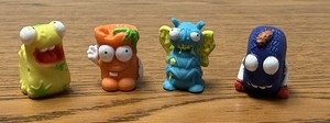 The Trash Pack Lot - Orange Grubby Soda Cup, Dead Tyre, Waste Worm, Gutter Fly