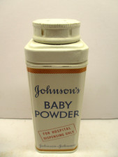 Johnson's Baby Powder Tin Johnson  Johnson Home Office Cabin Vintage Hospital