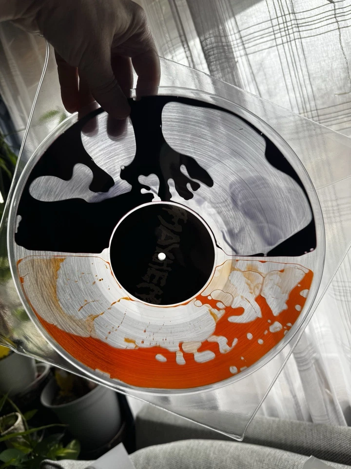 Lady Gaga Mayhem Split Orange and Black Liquid Vinyl Blood Rec Bad World IN HAND - Image 3 of 3